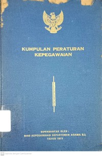 Kumpulan Peraturan Kepegawaian Departemen Agama