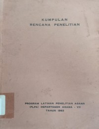 Kumpulan Rencana Penelitian