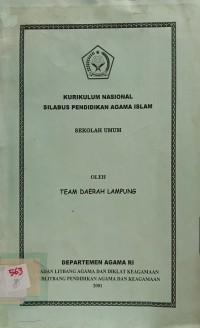 Kurikulum Nasional Silabus Pendidikan Agama Islam Sekolah Umum