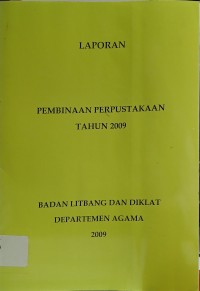 Laporan Pembinaan Perpustakaan Tahun 2009