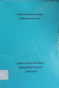 Laporan Pengadaan Buku Tahun Anggaran 2010