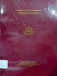 Laporan Penyelenggaraan Penerbitan Disertasi