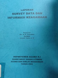 Laporan Survey Data dan Informasi Keagamaan