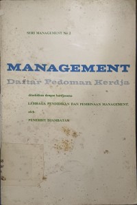 Managemenet Daftar Pedoman Kerdja