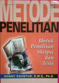 Metode Penelitian untuk Penulisan Skripsi dan Tesis