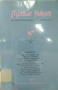 Mimbar Hukum : Aktualisasi Hukum Islam