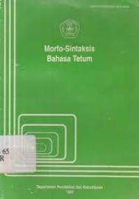 Morfo-Sintaksis Bahasa Tetum