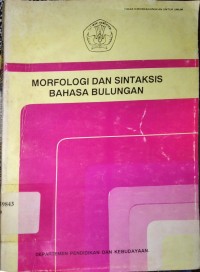 Morfologi dan Sintaksis Bahasa Bulungan