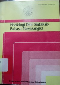 Morfologi dan Sintaksis Bahasa Mawasangka