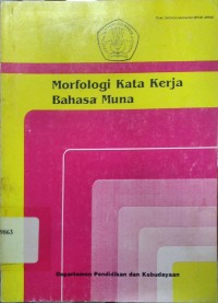 Morfologi Kata Kerja Bahasa Muna