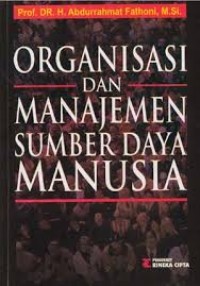 Organisasi Dan Manajemen Sumber Daya Manusia