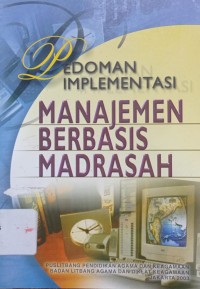 Pedoman Implementasi Manajemen Berbasis Madrasah