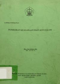 Pemikiran Keagamaan Haji Agus Salim