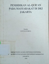 Pendidikan Al-Qur'an pada Masyarakat di DKI Jakarta