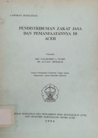 Pendistribusian Zakat Jasa dan Pemanfaatan di Aceh