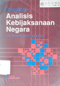 Pengantar Analisis Kebijaksanaan Negara