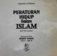 Peraturan Hidup dalam Islam: edisi mu'tamadah