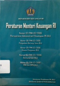 Peraturan Menteri Keuangan RI