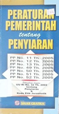 Peraturan Pemerintah Tentang Penyiaran