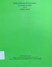 Perlombaan Mengarang Bacaan Agama Untuk Anak-anak
