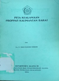 Peta Keagamaan Provinsi Kalimantan Barat