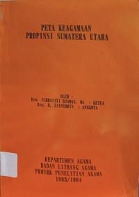 Peta Keagamaan Provinsi Sumatera Utara