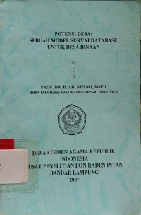 Potensi Desa : Sebuah Model Survai Database untuk Desa Binaan