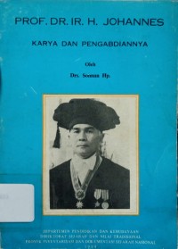 Prof. Dr. Ir. H. Johannes : Karya dan Pengabdiannya