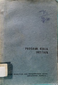 Program Kerja 1977/1978