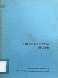 Program Kerja 1980/1981