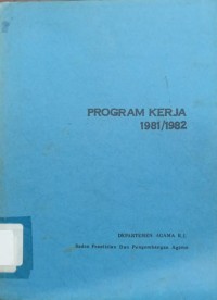 Program Kerja 1981/1982