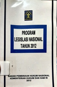 Program Legislasi Nasional Tahun 2012