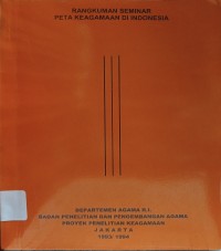 Rangkuman Seminar Peta Keagamaan di Indonesia