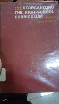 Reorganizing The High School Curriculum 3rd Edition