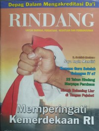 Rindang Nomor 01 Tahun XXXIII, Agustus 2007