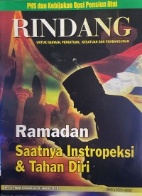 Rindang Nomor 01 Tahun XXXVII, Agustus 2011