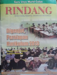 Rindang Nomor 03 Tahun XXXIX, Oktober 2013
