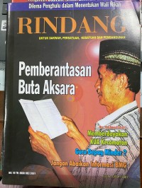 Rindang Nomor 10 Tahun XXXII, Mei 2007