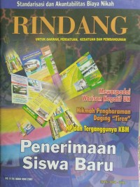 Rindang Nomor 11 Tahun XXXII, Juni 2007