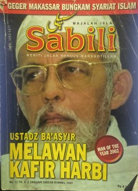 Sabili Nomor 12 Tahun X, 2 Januari 2003