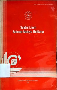 Sastra Lisan Bahasa Melayu Belitung