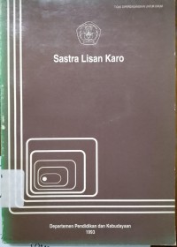 Sastra Lisan Karo