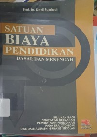 Saturan Biaya Pendidikan Dasar dan Menengah