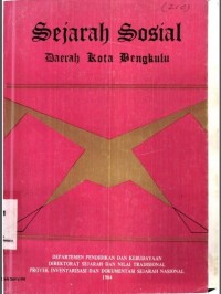 Sejarah Sosial Daerah Kota Bengkulu