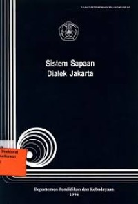 Sistem Sapaan Dialek Jakarta