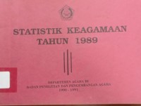 Statistik Keagamaan Tahun 1989