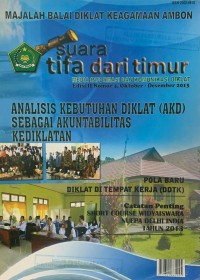 Suara Tifa dari Timur Edisi II Nomor 4, Oktober - Desember 2013