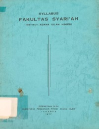 Syllabus Fakultas Syari'ah Institut Agama Islam Negeri