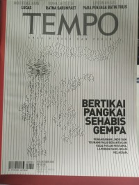 Tempo Nomor 33 Edisi 8-14 Oktober 2018