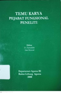 Temu Karya iImiah Pejabat Fungsional Peneliti